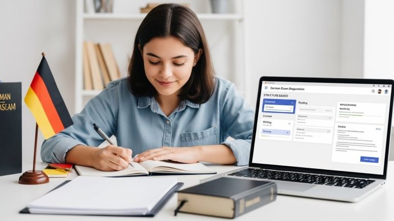 How Does a Clear Structure Reduce German Exam Fear?