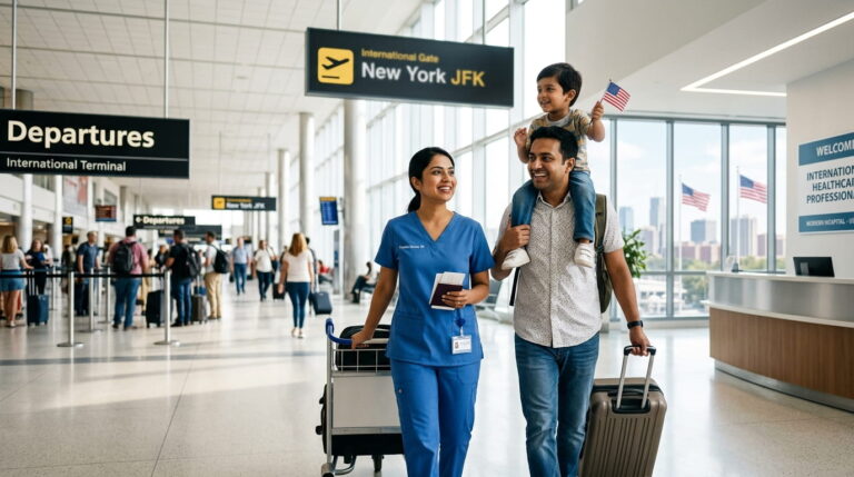 How Registered Nurses Can Move to the USA with Their Families: Step‑by‑Step EB‑3 Visa Guide