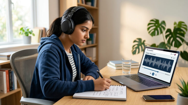 Select Missing Word PTE: Predicting Audio Conclusions (2026)